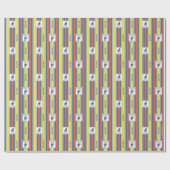 Ted Lasso | AFC Richmond Logo Stripe Pattern Cadeaupapier (Vlak)