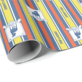 Ted Lasso | AFC Richmond Logo Stripe Pattern Cadeaupapier (Rol Hoek)