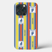Ted Lasso | AFC Richmond Logo Stripe Pattern Case-Mate iPhone Case (Achterkant)
