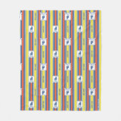 Ted Lasso | AFC Richmond Logo Stripe Pattern Fleece Deken (Voorkant)