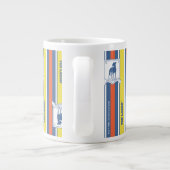 Ted Lasso | AFC Richmond Logo Stripe Pattern Grote Koffiekop (Achterkant)