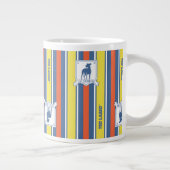 Ted Lasso | AFC Richmond Logo Stripe Pattern Grote Koffiekop (Rechts)