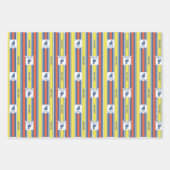 Ted Lasso | AFC Richmond Logo Stripe Pattern Inpakpapier Vel (Voorkant 3)