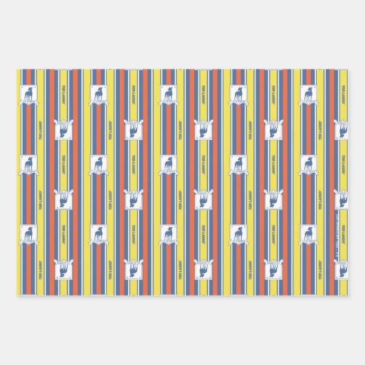 Ted Lasso | AFC Richmond Logo Stripe Pattern Inpakpapier Vel (Voorkant 3)