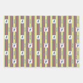 Ted Lasso | AFC Richmond Logo Stripe Pattern Inpakpapier Vel (Voorkant 2)