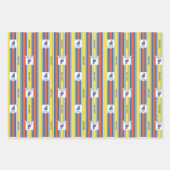 Ted Lasso | AFC Richmond Logo Stripe Pattern Inpakpapier Vel (Voorkant)