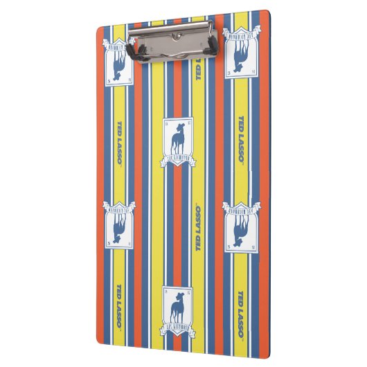 Ted Lasso | AFC Richmond Logo Stripe Pattern Klembord (Links)