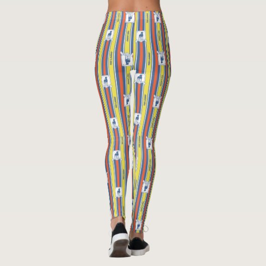 Ted Lasso | AFC Richmond Logo Stripe Pattern Leggings (Achterkant)