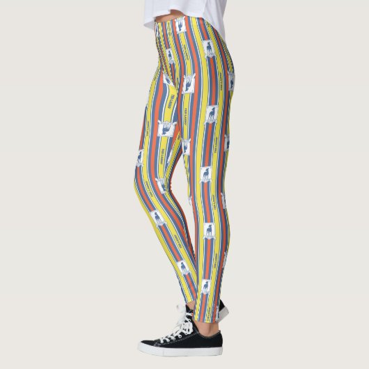 Ted Lasso | AFC Richmond Logo Stripe Pattern Leggings (Links)