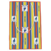 Ted Lasso | AFC Richmond Logo Stripe Pattern Medium Cadeauzakje (Voorkant)