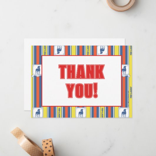 Ted Lasso | AFC Richmond Logo Stripe Pattern Notitiekaartje (Voorkant / Achterkant in situ)