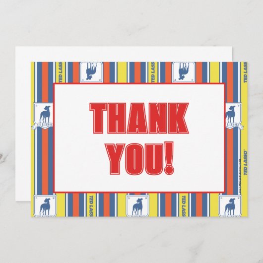 Ted Lasso | AFC Richmond Logo Stripe Pattern Notitiekaartje (Voorkant / Achterkant)