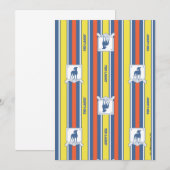 Ted Lasso | AFC Richmond Logo Stripe Pattern Notitiekaartje (Voorkant / Achterkant)