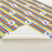 Ted Lasso | AFC Richmond Logo Stripe Pattern Sherpa Deken (3/4)