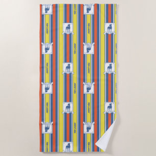 Ted Lasso   AFC Richmond Logo Stripe Pattern Strandlaken