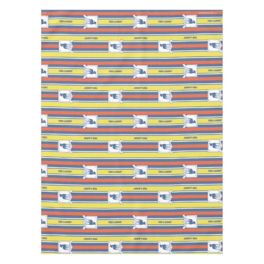 Ted Lasso | AFC Richmond Logo Stripe Pattern Tafelkleed (Voorkant)