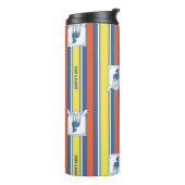 Ted Lasso | AFC Richmond Logo Stripe Pattern Thermosbeker (Gedraaid links)