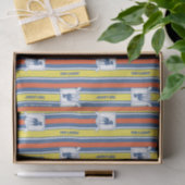 Ted Lasso | AFC Richmond Logo Stripe Pattern Tissuepapier (Geschenk)