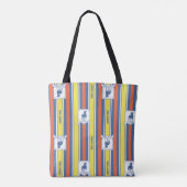 Ted Lasso | AFC Richmond Logo Stripe Pattern Tote Bag (Achterkant)