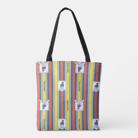 Ted Lasso | AFC Richmond Logo Stripe Pattern Tote Bag (Achterkant)