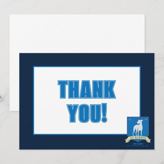 Ted Lasso | AFC Richmond Team Logo Notitiekaartje (Voorkant / Achterkant)