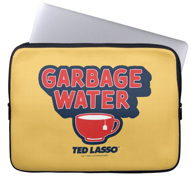 Ted Lasso | Afvalwaterthee Grafisch Laptop Sleeve (Voorkant)