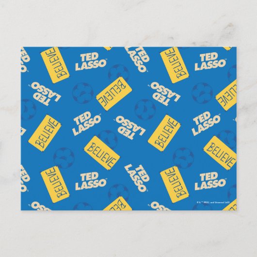 Ted Lasso | Believe Sign and Ball Toss Pattern Briefkaart (Voorkant)