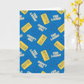 Ted Lasso | Believe Sign and Ball Toss Pattern Kaart (Gele Bloem)