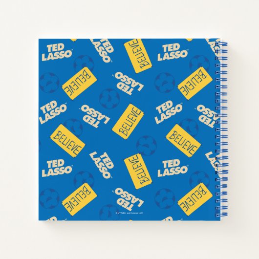 Ted Lasso | Believe Sign and Ball Toss Pattern Notitieboek (Achterkant)