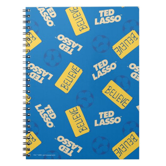 Ted Lasso | Believe Sign and Ball Toss Pattern Notitieboek (Voorkant)