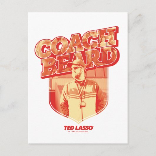Ted Lasso | Coach Beard Badge Briefkaart (Voorkant)