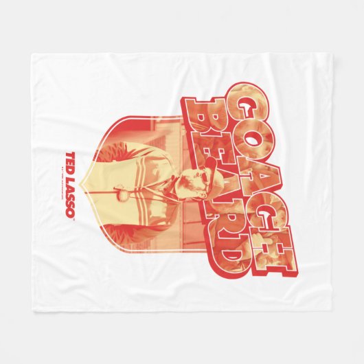 Ted Lasso | Coach Beard Badge Fleece Deken (Voorkant (Horizontaal))
