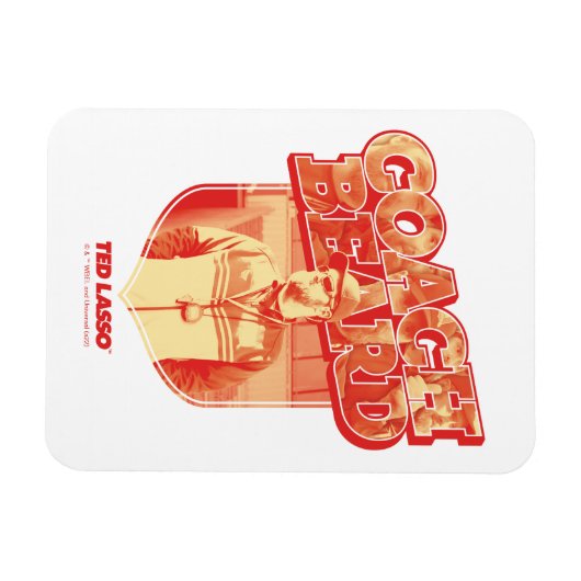 Ted Lasso | Coach Beard Badge Magneet (Horizontaal)