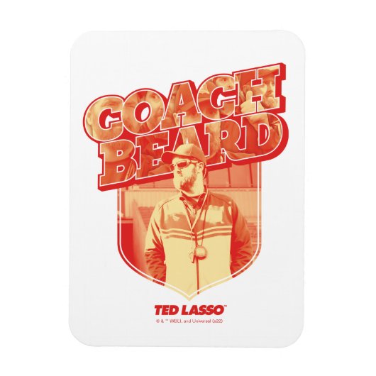 Ted Lasso | Coach Beard Badge Magneet (Verticaal)