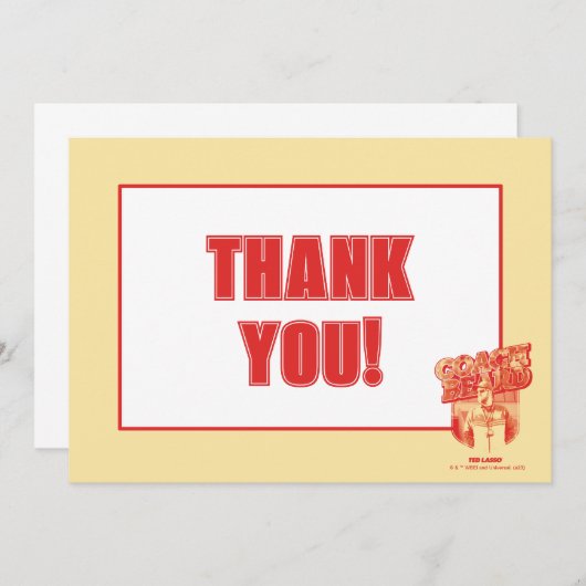 Ted Lasso | Coach Beard Badge Notitiekaartje (Voorkant / Achterkant)