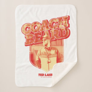 Ted Lasso   Coach Beard Badge Sherpa Deken