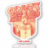 Ted Lasso | Coach Beard Badge Sticker (Voorkant)