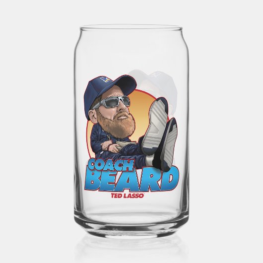 Ted Lasso | Coach Beard Bobblehead Blikvorm Glas (Voorkant)