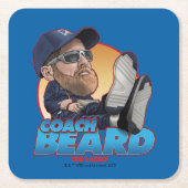 Ted Lasso | Coach Beard Bobblehead Kartonnen Onderzetters (Voorkant)