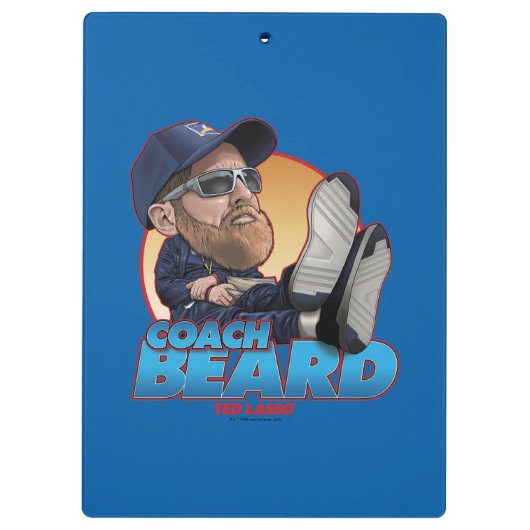 Ted Lasso | Coach Beard Bobblehead Klembord (Achterkant)