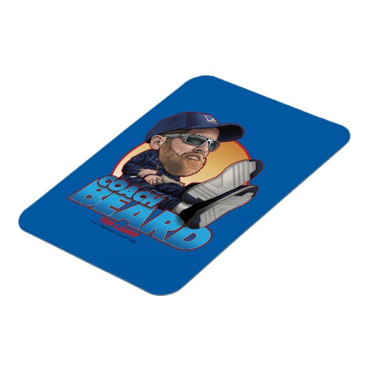 Ted Lasso | Coach Beard Bobblehead Magneet (Linkerzijde)