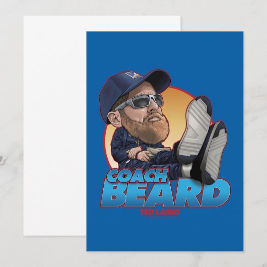 Ted Lasso | Coach Beard Bobblehead Notitiekaartje (Voorkant / Achterkant)