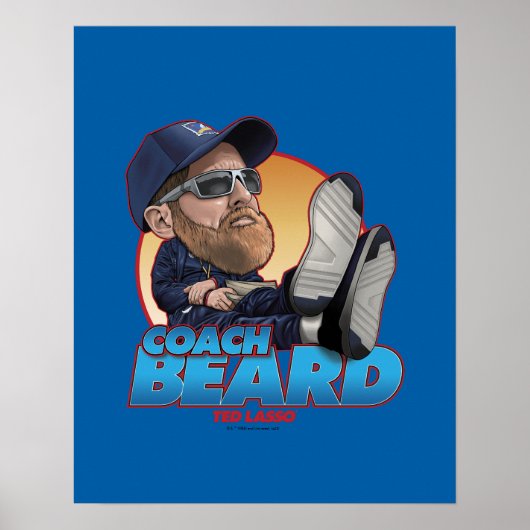 Ted Lasso | Coach Beard Bobblehead Poster (Voorkant)