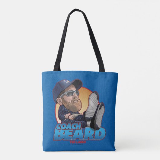 Ted Lasso | Coach Beard Bobblehead Tote Bag (Achterkant)