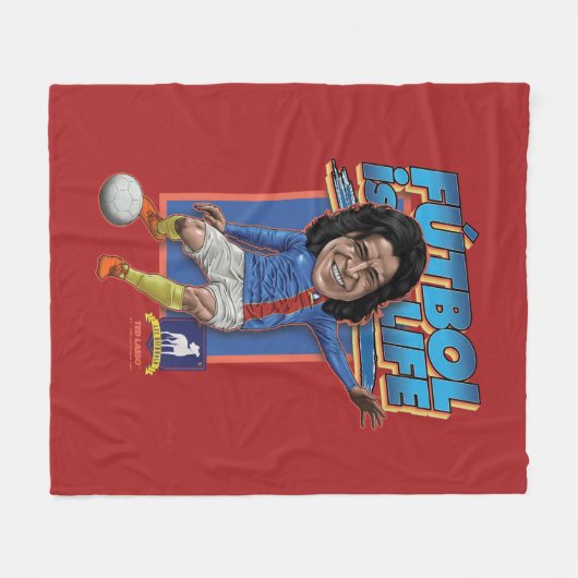 Ted Lasso | Dani Rojas Bobblehad Fleece Deken (Voorkant (Horizontaal))