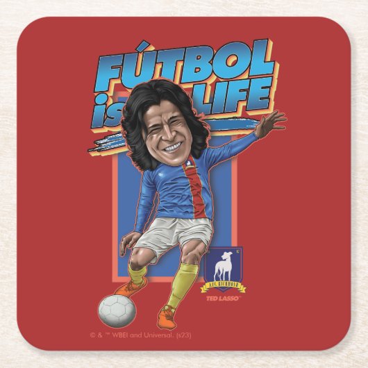 Ted Lasso | Dani Rojas Bobblehad Kartonnen Onderzetters (Voorkant)