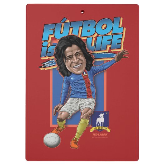 Ted Lasso | Dani Rojas Bobblehad Klembord (Achterkant)