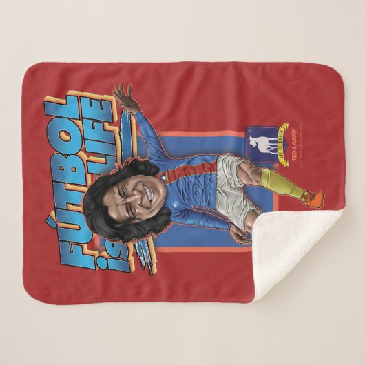 Ted Lasso | Dani Rojas Bobblehad Sherpa Deken (Voorkant (horizontaal))