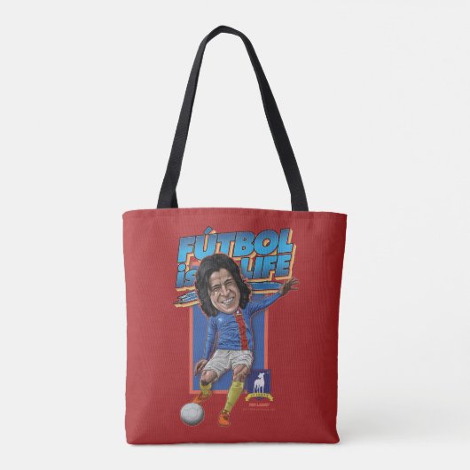 Ted Lasso | Dani Rojas Bobblehad Tote Bag (Achterkant)
