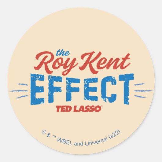 Ted Lasso | De  grafische weergave van het effect  Ronde Sticker (Voorkant)